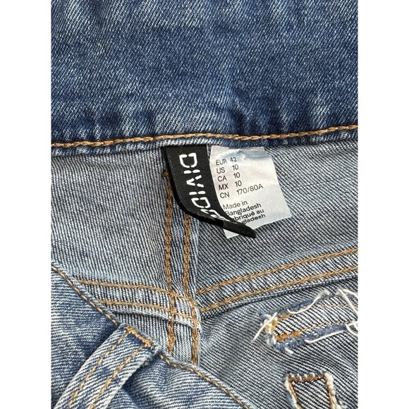 Divided H&M Med Blue Wash Bootcut Denim Jeans Button Up Fly Women's Sz 10 - Picture 5 of 9